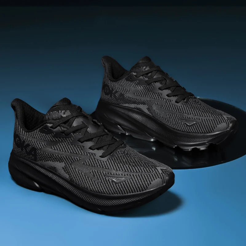 Running Shoes Men Sneakers Marathon Mens Shoes Professional Tennis Race Tranier AirCushion Athletic Sports Shoes Women Footwear A99 all black