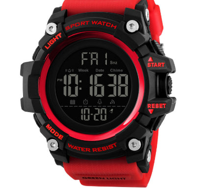 Outdoor Exercise Camouflage Fashion Men's Electronic Watch Red