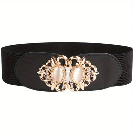Elegant Retro Metal Buckle Belt Women Model3 75cm
