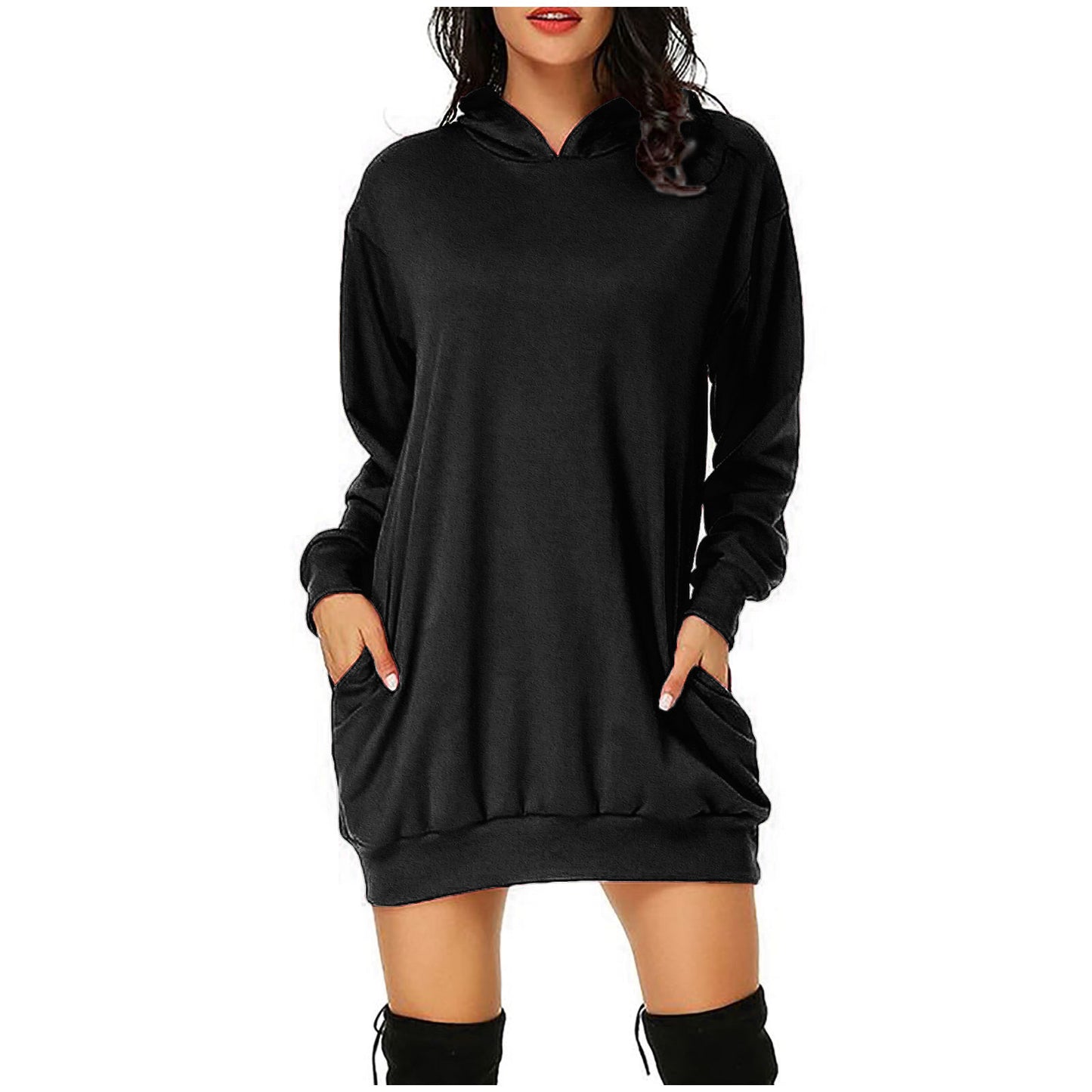 Ladies Gradient Digital Print Hooded Sweatshirt CD20240110525