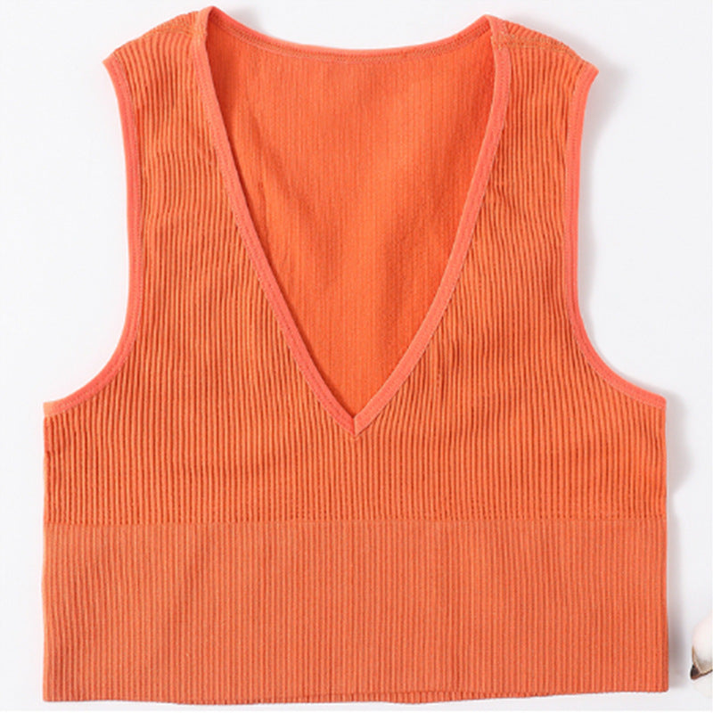 Sexy Off-shoulder Crop Top For Women Orange