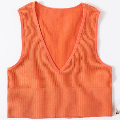 Sexy Off-shoulder Crop Top For Women Orange