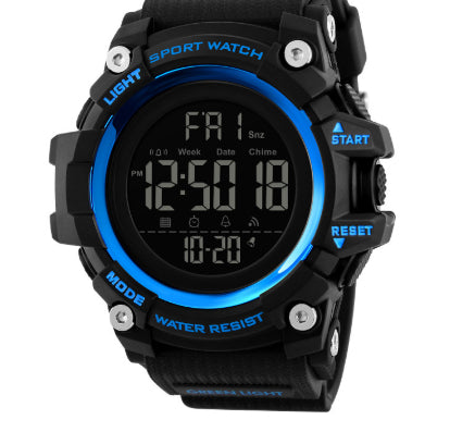 Outdoor Exercise Camouflage Fashion Men's Electronic Watch Blue