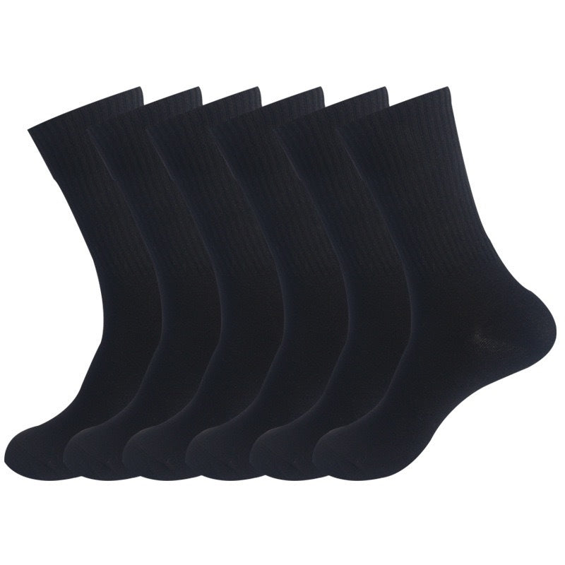 Multi-purpose Buffer Socks High-performance Mid-calf Black Free Size