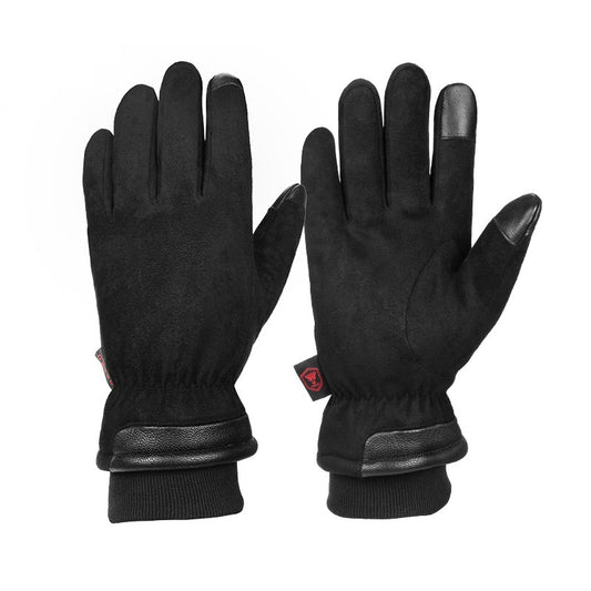 Fashionable Warm Hiking And Climbing Ski Gloves Black