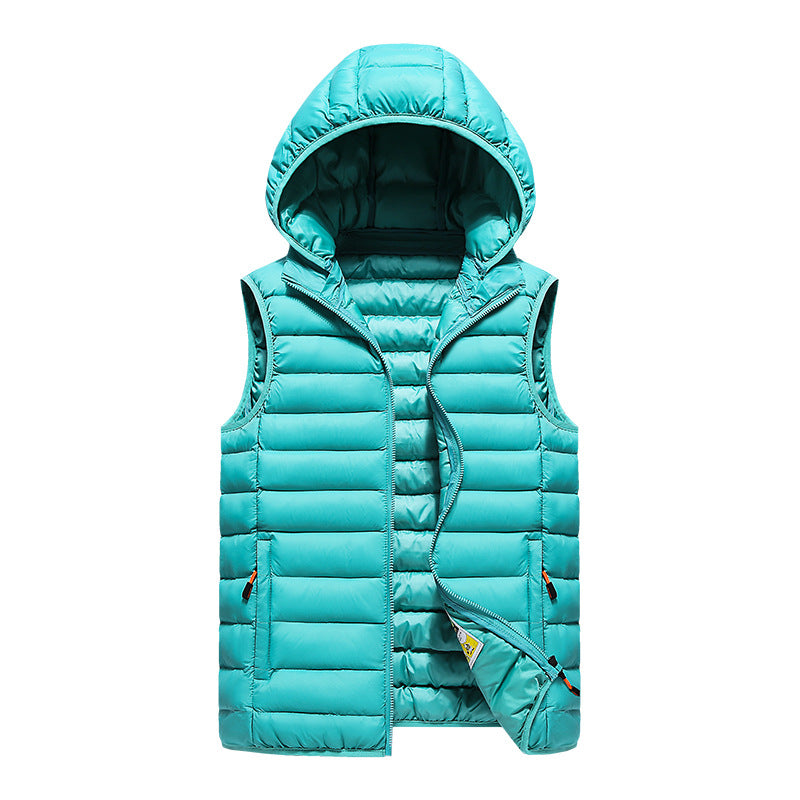 Men's Korean Slim Trendy Vest Deep Blue