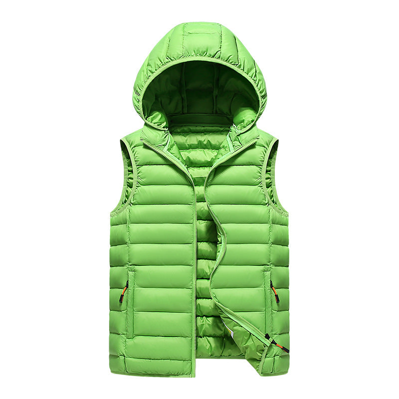 Men's Korean Slim Trendy Vest Light Green