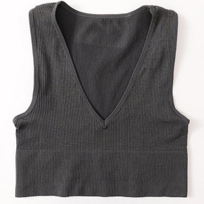 Sexy Off-shoulder Crop Top For Women Dark Gray