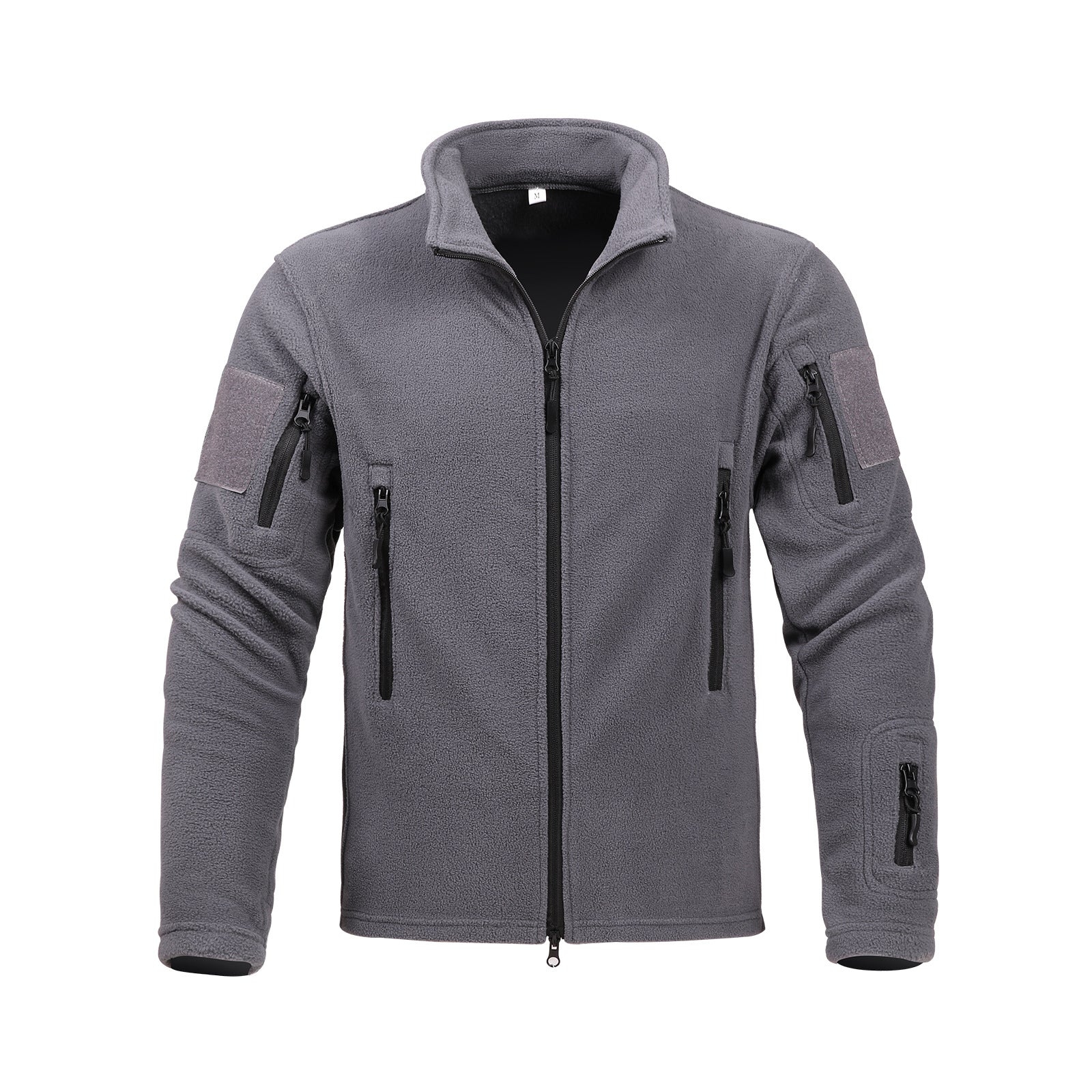 Men's Fleece Jacket Thickened Warm Coat Dark Gray