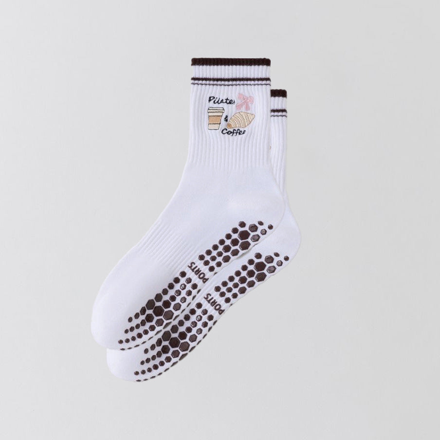 Women's Yoga Socks Professional Non-slip Coffee Coffee Cup