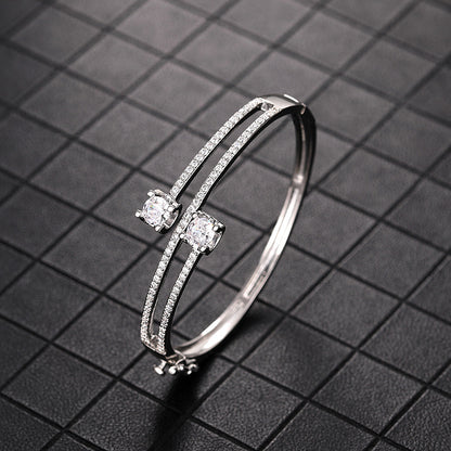 Fashion Multi-layer New Bracelet For Women White Gold Color