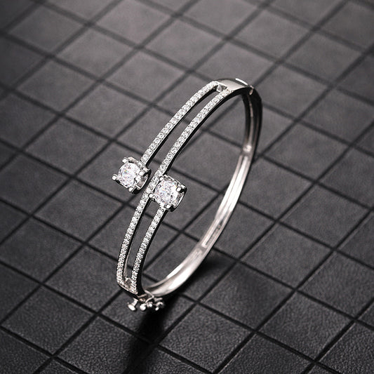 Fashion Multi-layer New Bracelet For Women White Gold Color