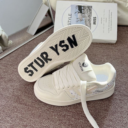 All-matching Fashion Casual Retro Women's Shoes Beige