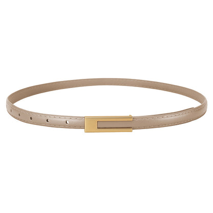 Women's High Waist Decorative Skirt Jeans Light Khaki 105cm