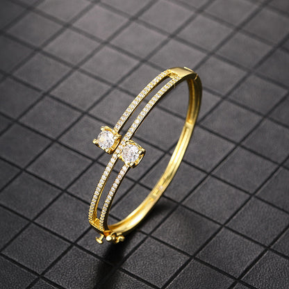Fashion Multi-layer New Bracelet For Women Yellow Gold