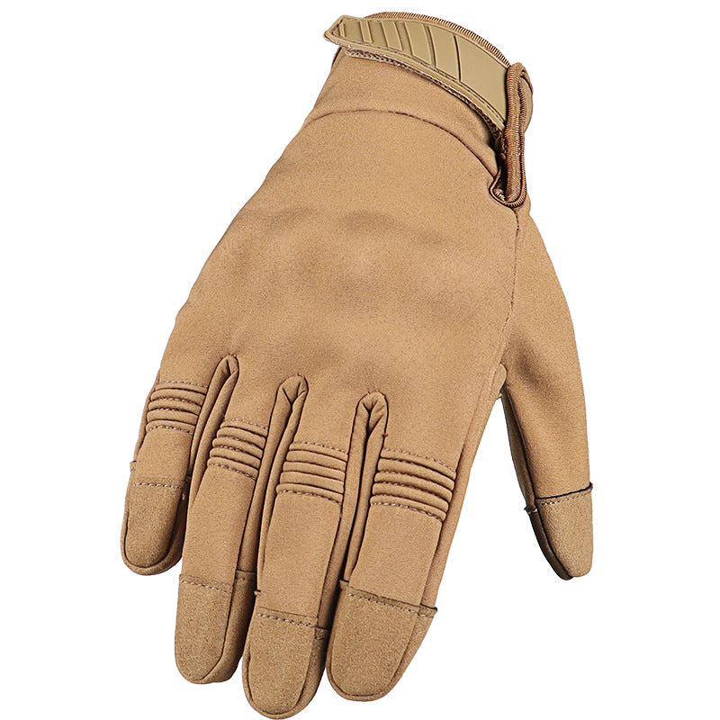 Outdoor Multifunctional Tactical Gloves Touch Screen Motorcycle A24 Brown