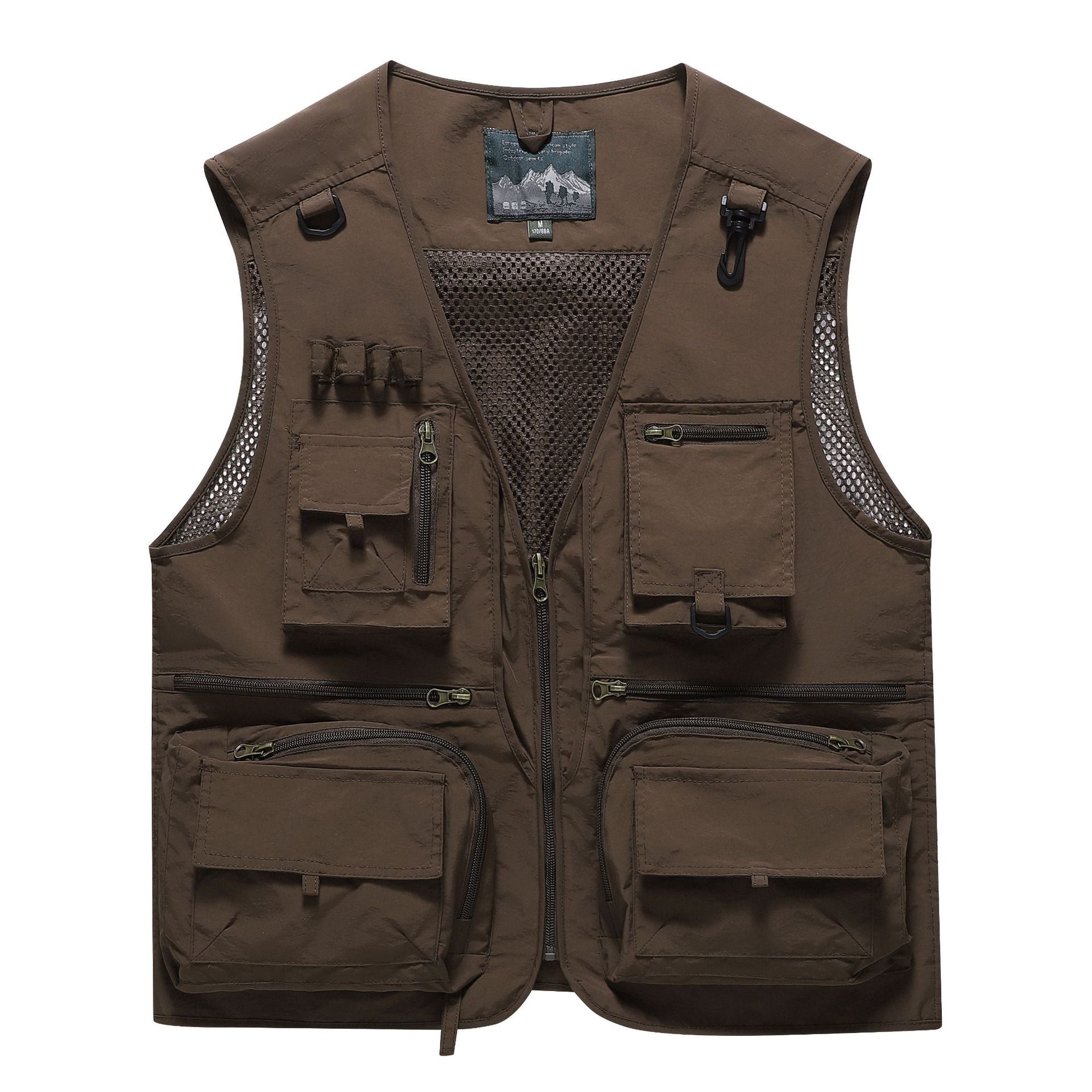 New Mesh Quick-Drying Vest Men Brown
