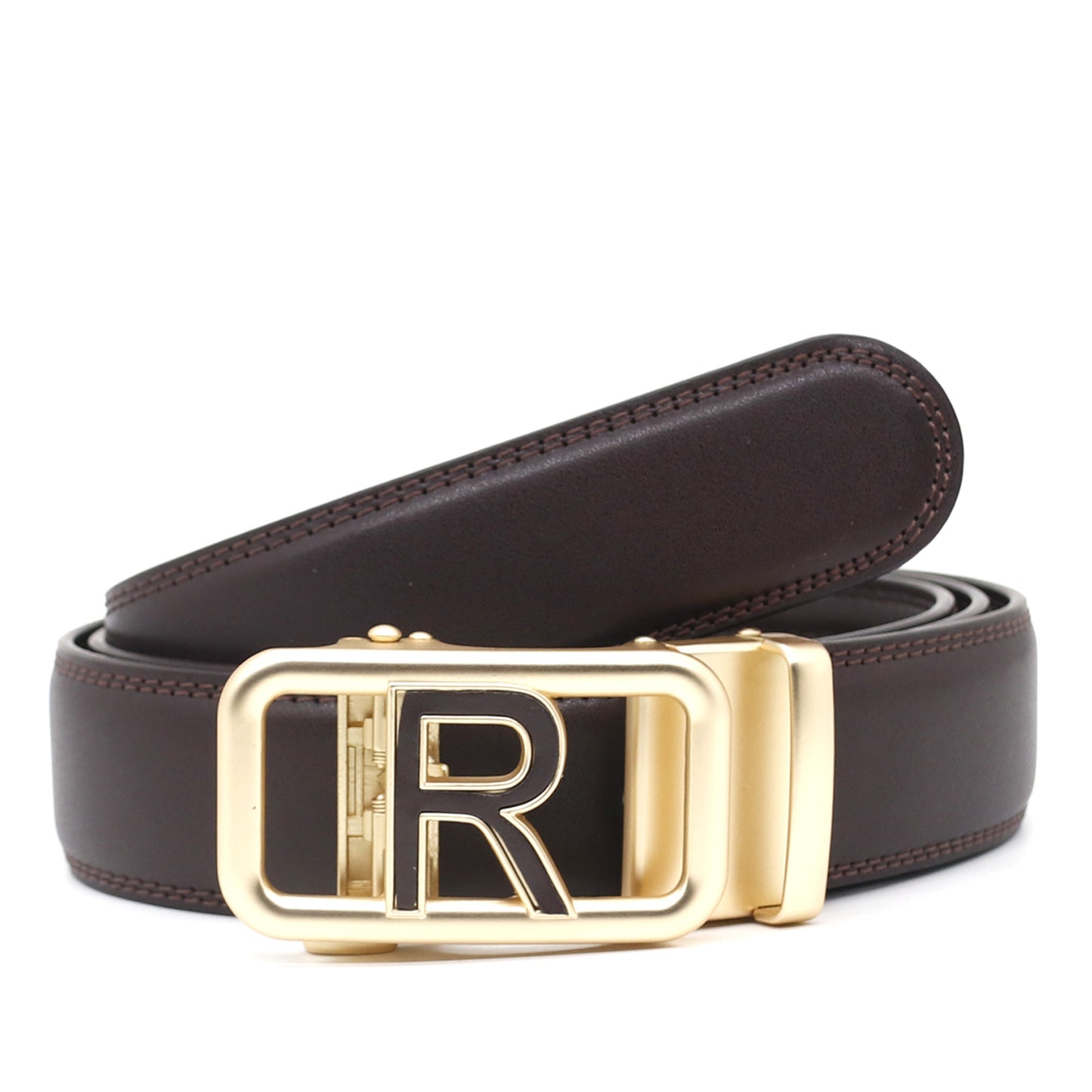 Comfort Click Belt Men's Factory Direct Sales Pants Belt All-match Casual Brown 125cm