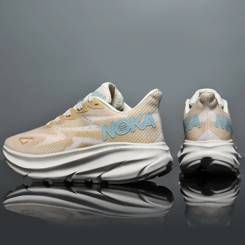 Running Shoes Men Sneakers Marathon Mens Shoes Professional Tennis Race Tranier Cushion Athletic Jogging Shoes Women Footwear A99 beige