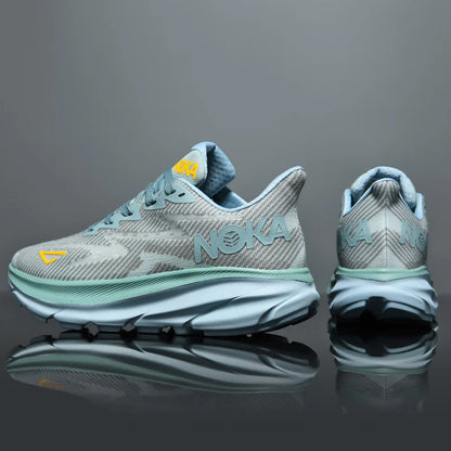 Running Shoes Men Sneakers Marathon Mens Shoes Professional Tennis Race Tranier Cushion Athletic Jogging Shoes Women Footwear A99 sea blue