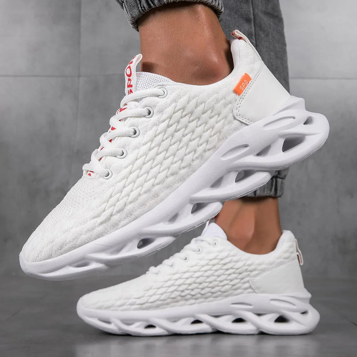 YRZL Mens Sneakers Red Running Shoes Size 48 Comfortable Athletic Sports Shoes Jogging Trainers Lightweight Sneakers for Men