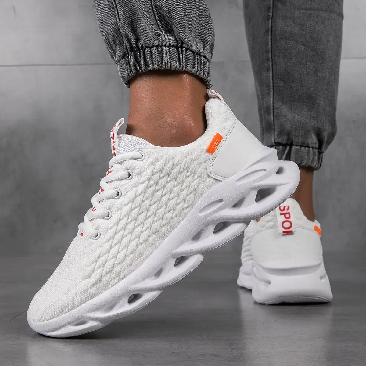 YRZL Mens Sneakers Red Running Shoes Size 48 Comfortable Athletic Sports Shoes Jogging Trainers Lightweight Sneakers for Men