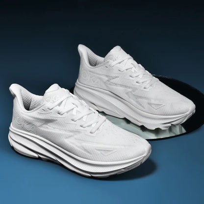 Running Shoes Men Sneakers Marathon Mens Shoes Professional Tennis Race Tranier AirCushion Athletic Sports Shoes Women Footwear A99 white