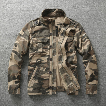 Autumn Men's Camouflage Work Jacket Sand Camouflage