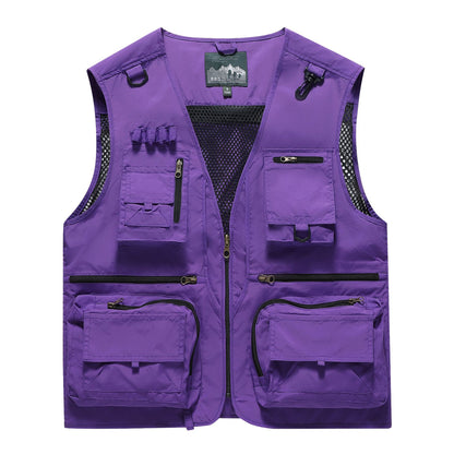 New Mesh Quick-Drying Vest Men Purple