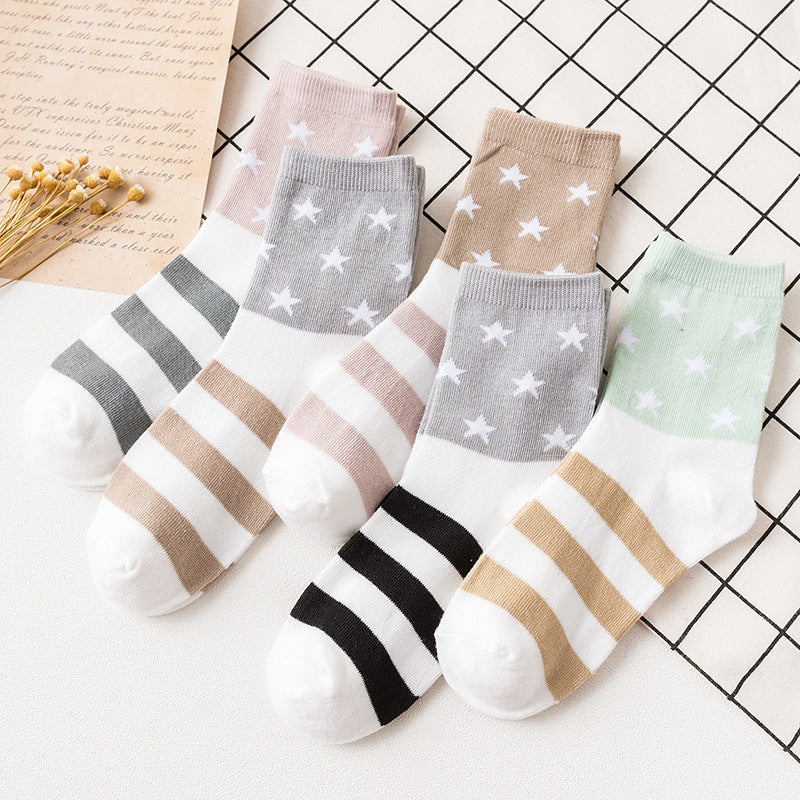 Female Cartoon Fruit Thigh High Socks XINGX Middle Tube Average Size