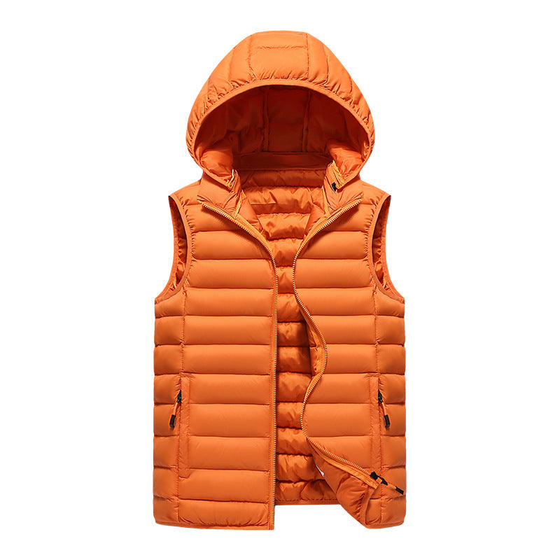 Men's Korean Slim Trendy Vest Orange