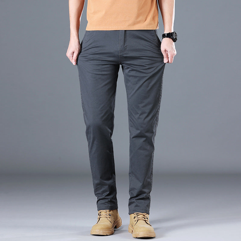 Men's Casual Pants Fashionable And Versatile Gray