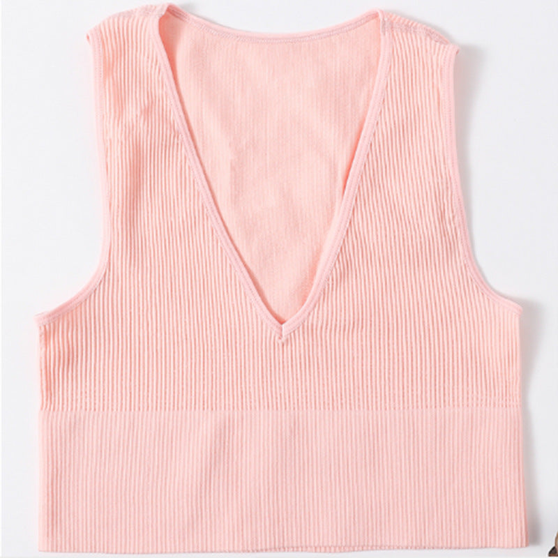 Sexy Off-shoulder Crop Top For Women Pink