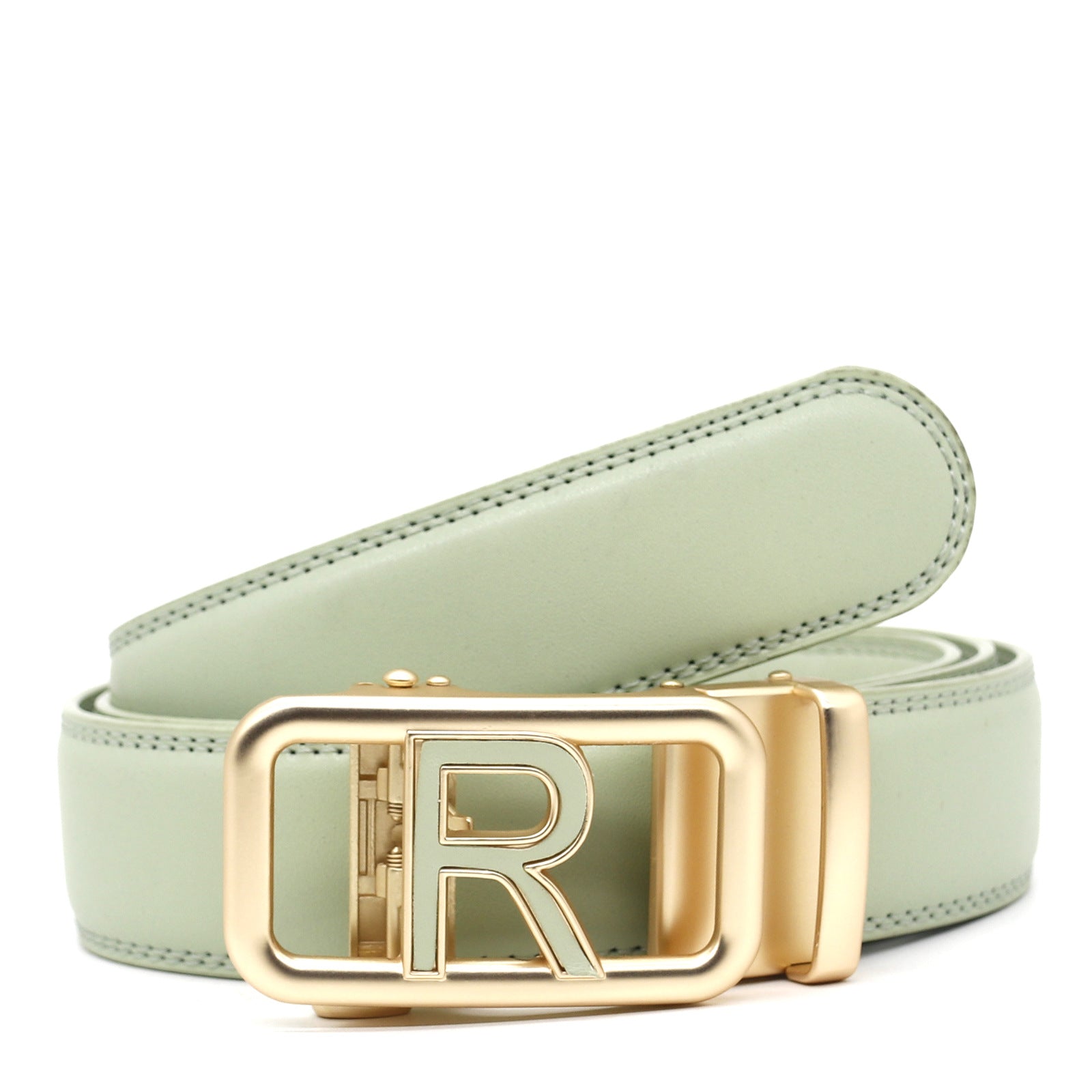 Comfort Click Belt Men's Factory Direct Sales Pants Belt All-match Casual Green 125cm