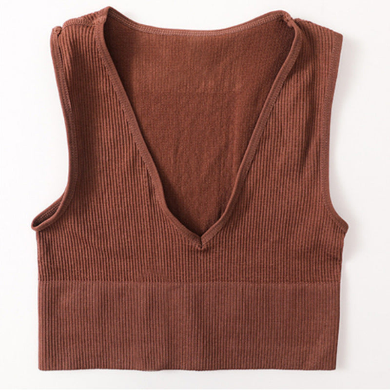 Sexy Off-shoulder Crop Top For Women Chocolate